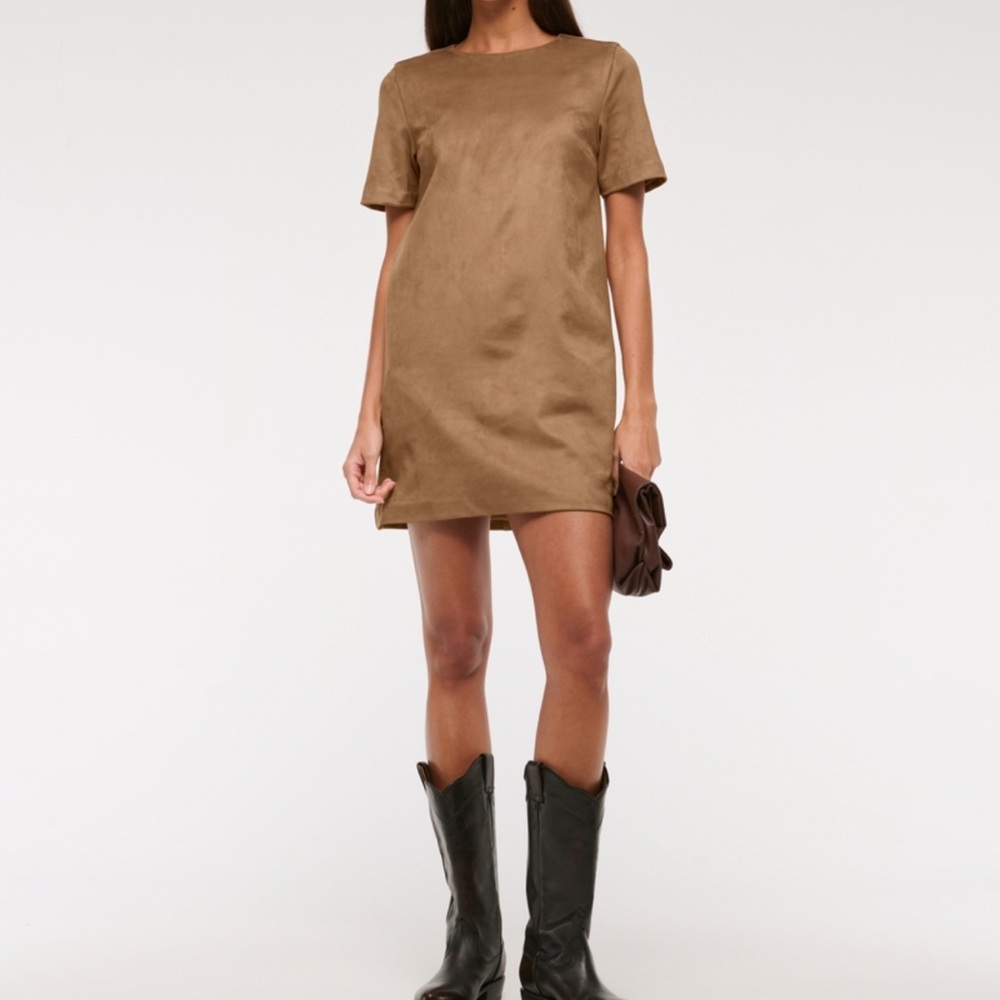 Abercrombie & Fitch Tan Suede dress
